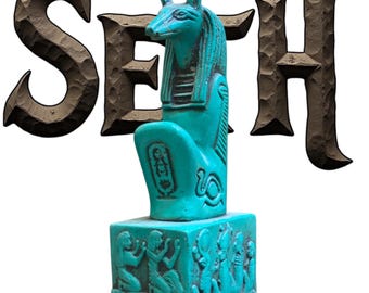 Handmade Egyptian God Seth Statue: Ancient Replica