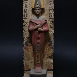 God Osiris Ancient Egyptian Antiquities Statue – Rare Antique Pharaonic Stone B.C Sculpture Collectible Antiques