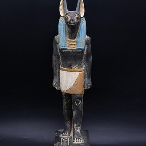 Anubis Gott Statue - Altägyptische Antiquitäten - Seltene Antike Pharaonische Steinstatue B.C. Sammlerstück Ägyptische Antiquitäten