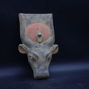 Hathor | Nice Statue of Hathor&#39;s head | ancient Egyptian | goddess of happiness and protection | Egyptian mythology | sculpture Egyptian