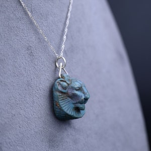 Nice Amulet of Sekhmet | Pendant of Sekhmet | Ancient Egyptian | Goddess of War in Egyptian Mythology | made of Agate stone | Made in Egypt