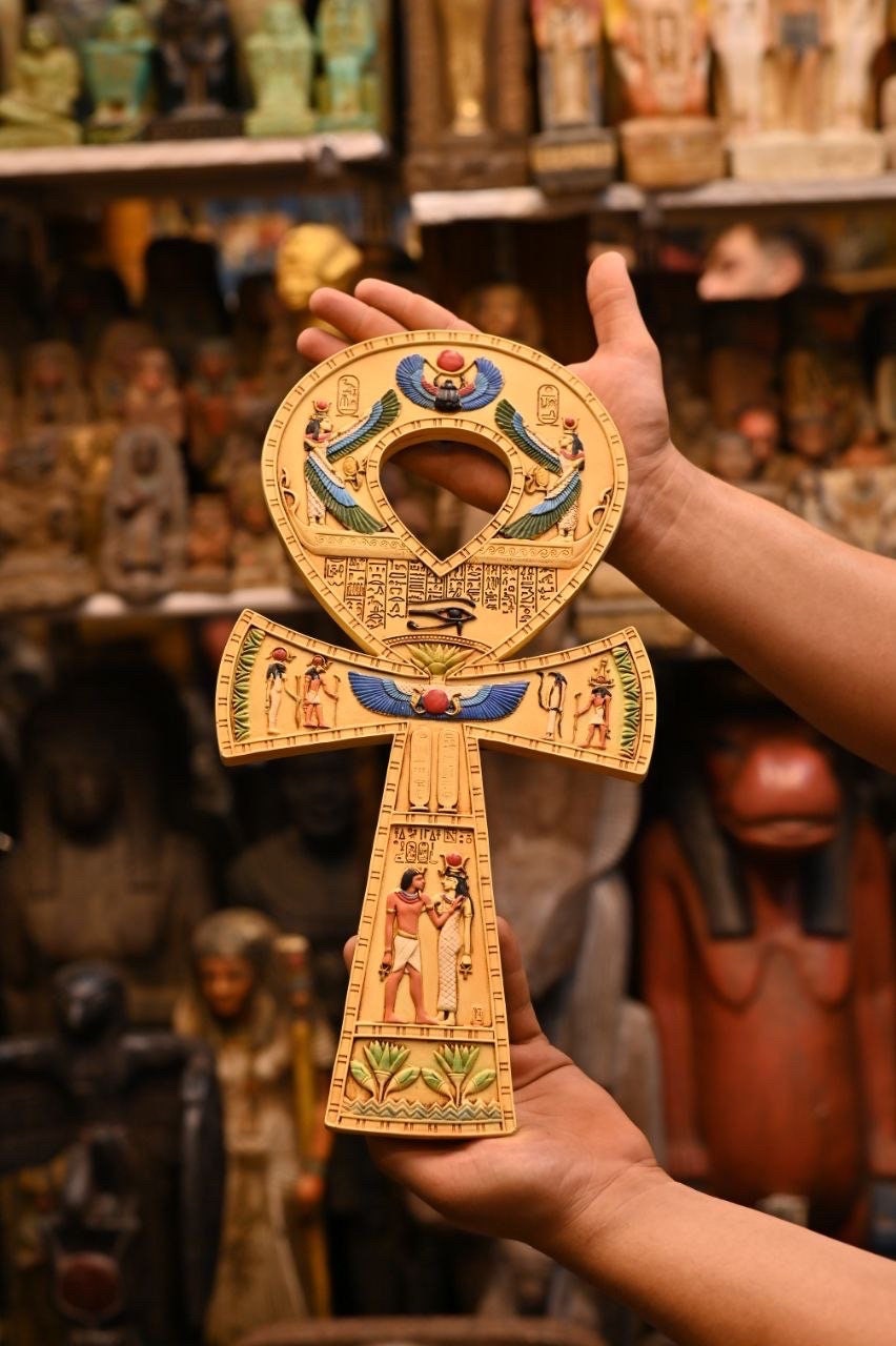 エジプトのアンク彫刻：生命の鍵のシンボル、古代のレプリカ - Etsy 日本
