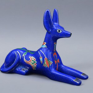 Seltene Antike Anubis Gott Statue | Altägyptische Antiquitäten Pharaonische Stein Antiquitäten B.C Sammler Skulptur