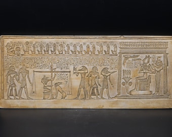 Pretty painting | Pharaonic Judgment | Last Court of the God Osiris | Egyptian Antiques | Unique Art Museum Piece