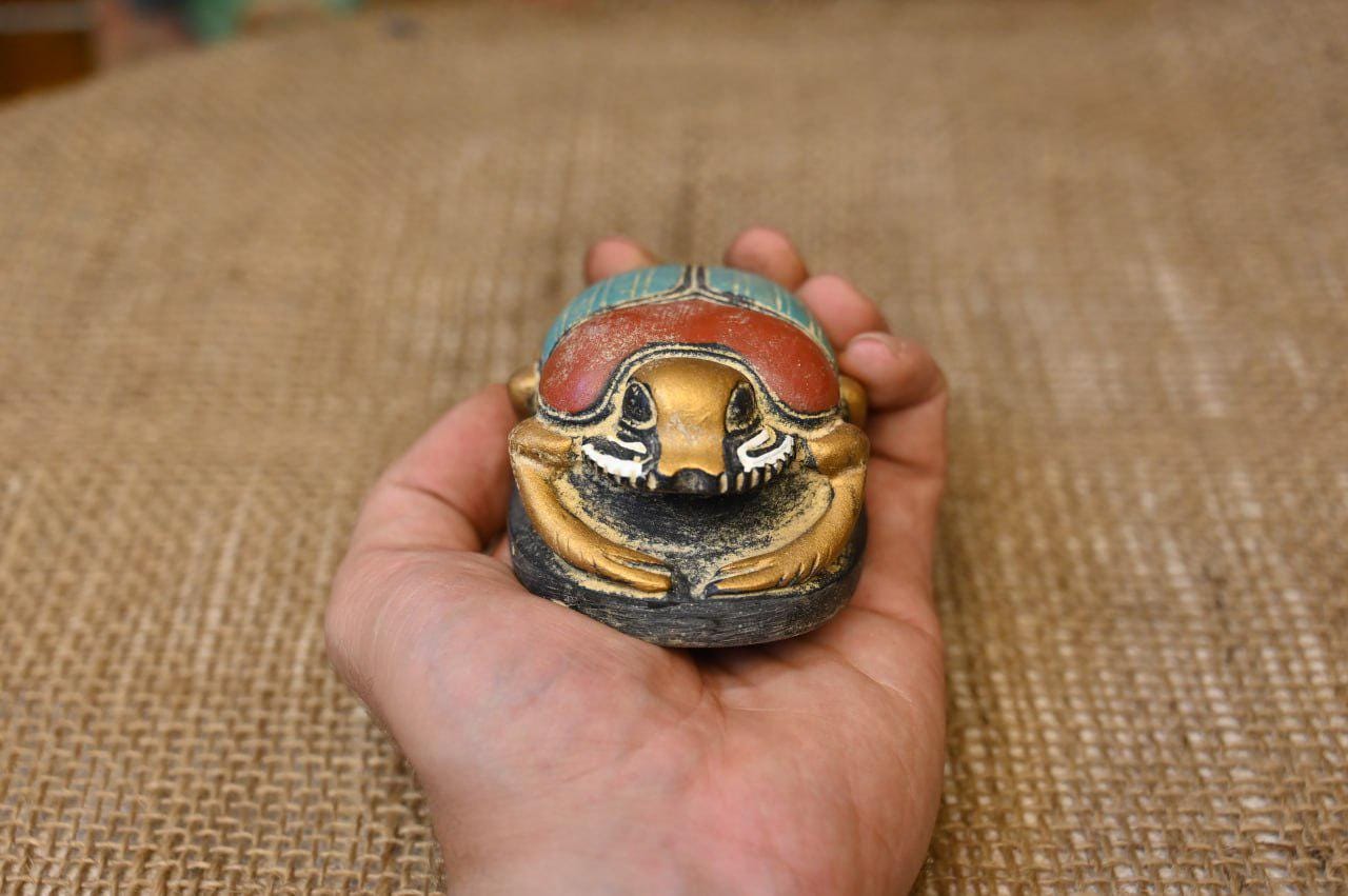 日本 Etsy - 古代エジプトスカラベ(フンコロガシ)刻『人物像』メノウ