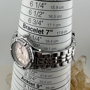 Guess Waterpro Ladies Watch: Pink Dial, Rhinestone Bezel, 100M Water Resistance image 5