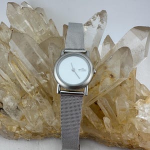 Skagen Womens Watch 454SGSC White Dial Silver Case Silver Mesh Bracelet Skagen Hagen Silver-tone Dial Ladies Watch SKW3179  main image 4