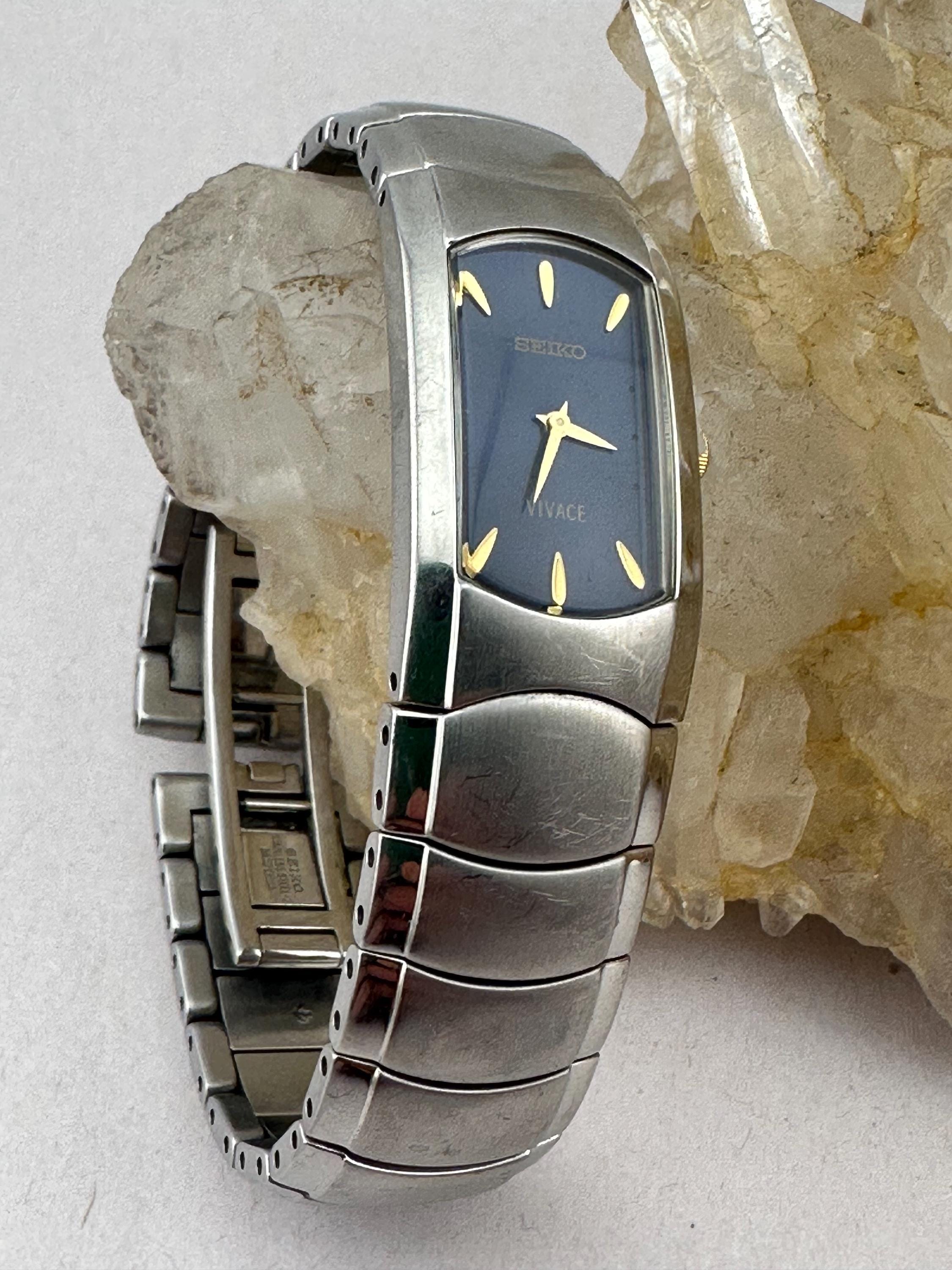 Seiko vivace ladies black dial stainless steel dress watch NEW BATTERY Seiko Selection Ladies Battery-Powered Quartz nano・universe  main image 2