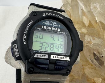 Vintage 1990s Tags TIMEX INDIGLO IRONMAN 746 Digital Watch - Etsy