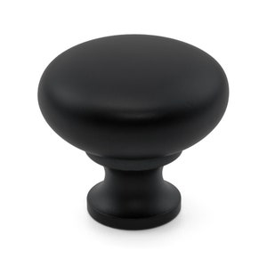 Black Round Mushroom Knob, Cabinet Knobs, Dresser Knob, Drawer Knob