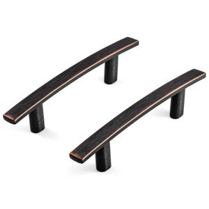 Oil Rubbed Bronze Slim Arched Handle Pull, Kitchen and Bathroom Hardware (3" 3.75" 5" )