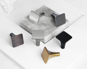 Moderne vierkante unieke knop, ladeknop, dressoirknop, geometrische knop, kast slaapkamer trekt, kastknoppen, platte knop, kastbeslag