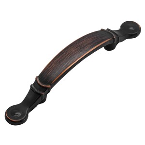 Oil Rubbed Bronze Vintage Cabinet Handles, Drawer and Dresser Pull, Arched Cabinet Pull