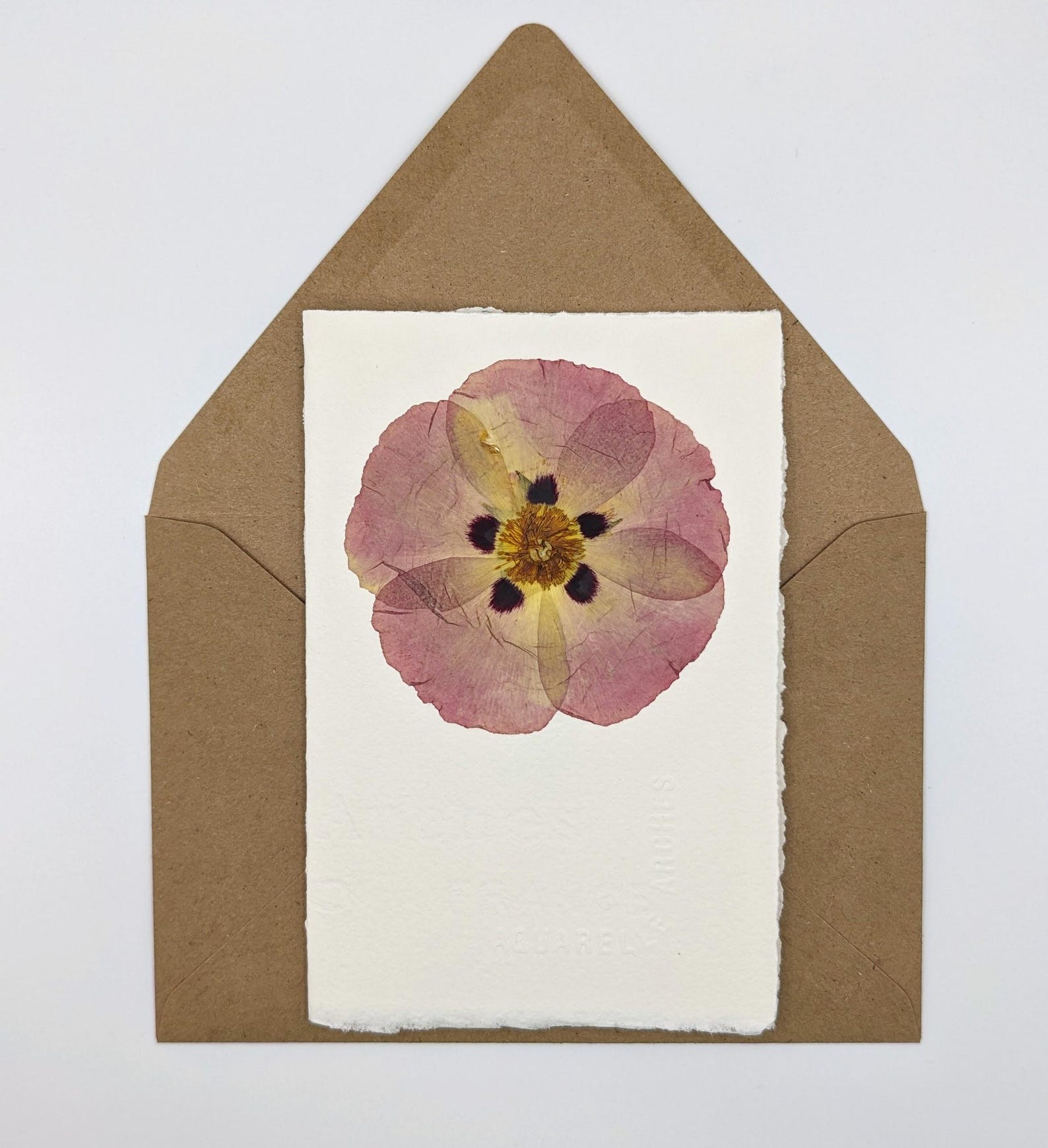 Pressed Flower Stationery Set - Variety Pack Handmade Floral Blank Note ...