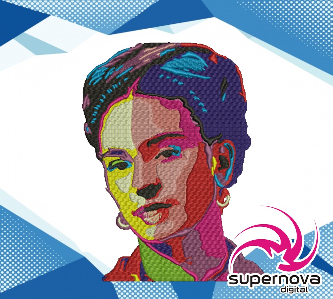 Frida Kahlo Embroidery Design Machine Automatic Embroidery Etsy