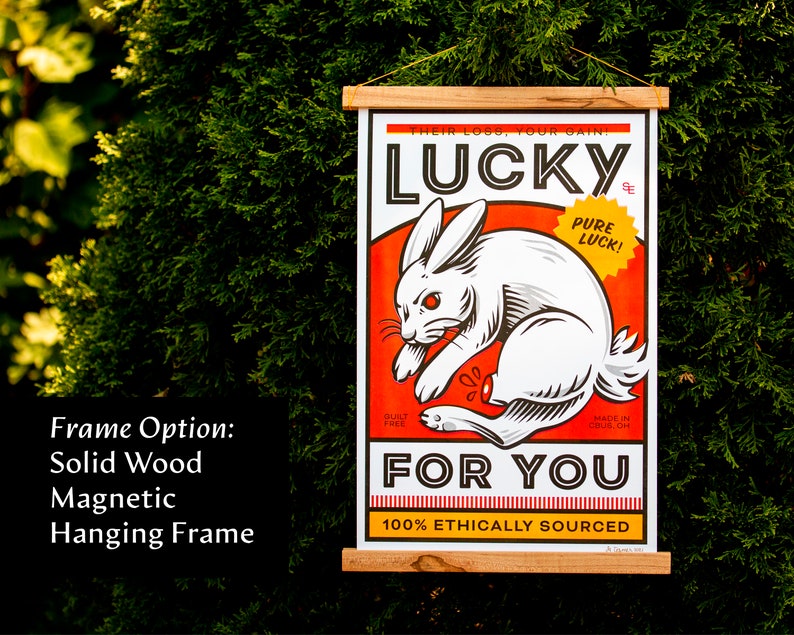 LUCKY FOR YOU Risograph Art Print Poster image 5