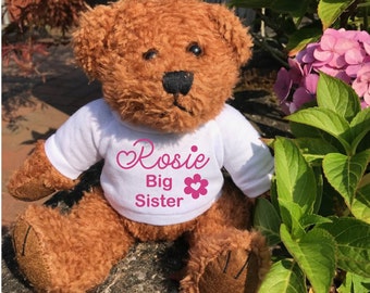 personalised big sister teddy