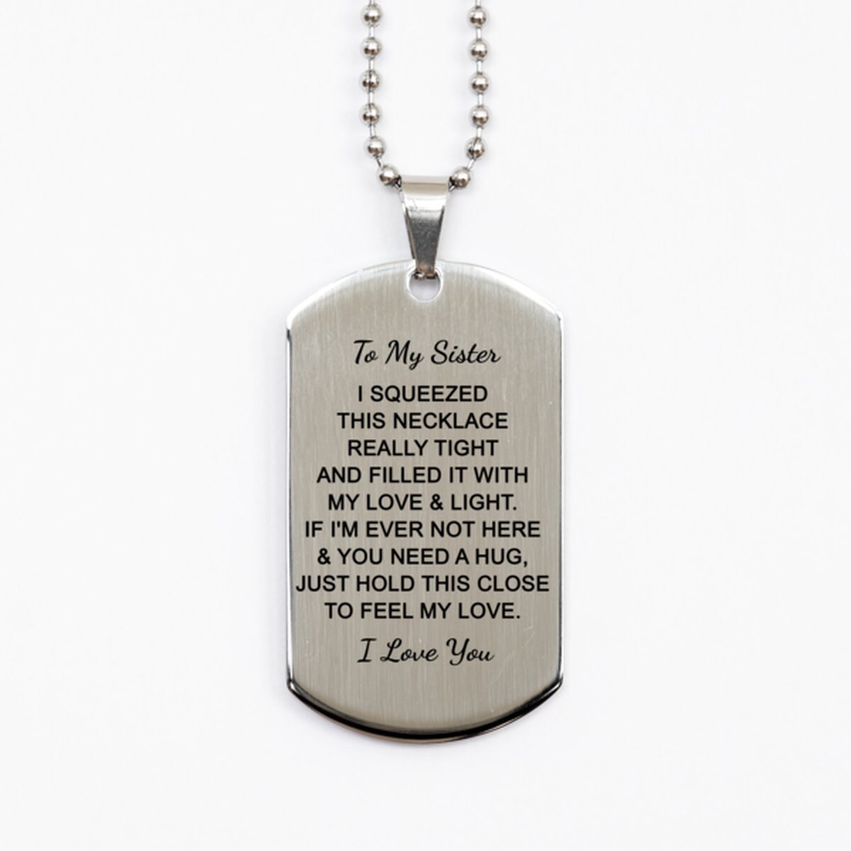 To my sister necklace discount