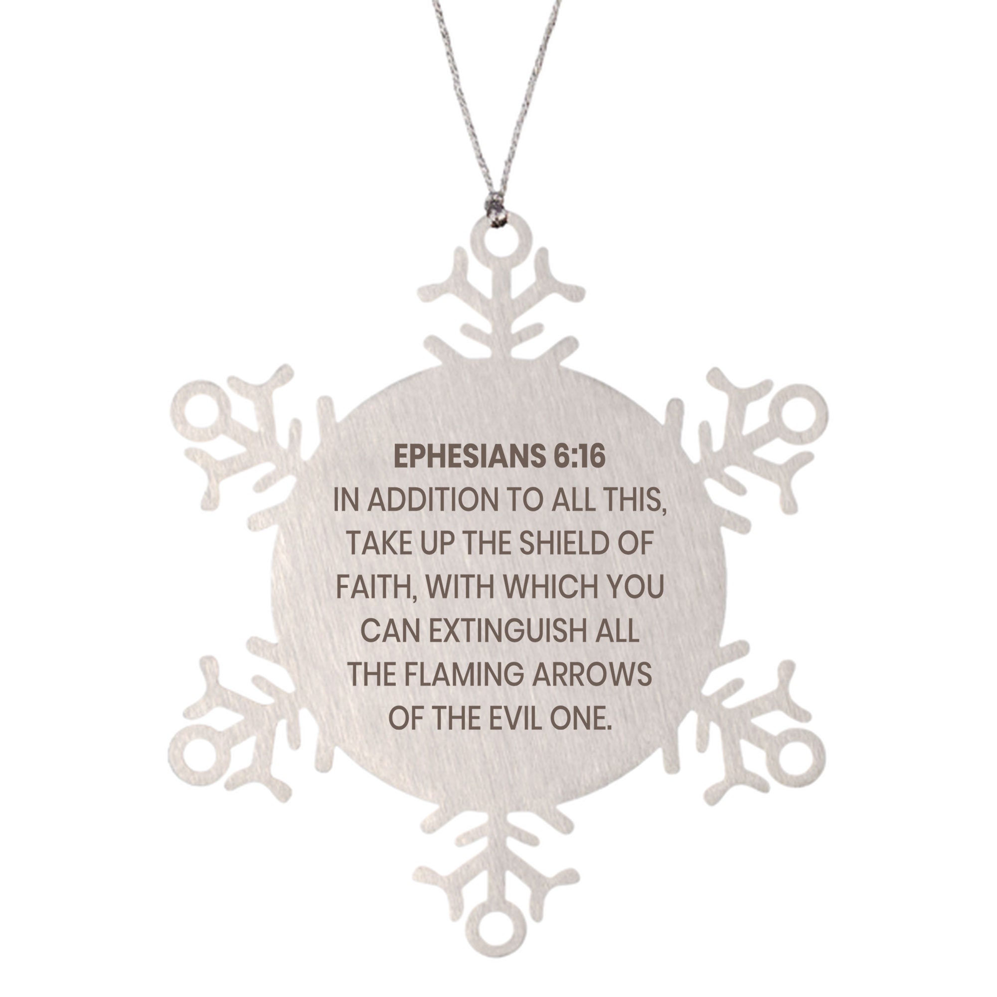 Ephesians 616 Ornament Bible Verse Ornament Christmas Etsy