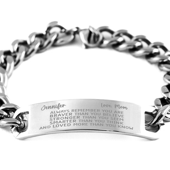 To My Daughter Bracelet From Mom Personalized Gift for Etsy