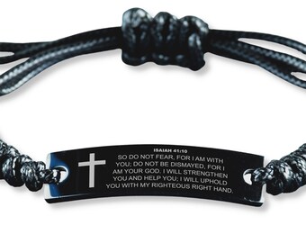 Let Faith Bigger Than Fear Sainstone Isaiah 41:10 Inspirational Bible Verses Silicone Bracelets Religious Motivational Wristband Gifts for Fight Epidemic Contagion for Men Women Let Faith Bigger Than Fear Sainstone Isaiah 41:10 Inspirational Bible Verses Silicone Bracelets Religious Motivational Wristband Gifts for Fight Epidemic Contagion for Men Women