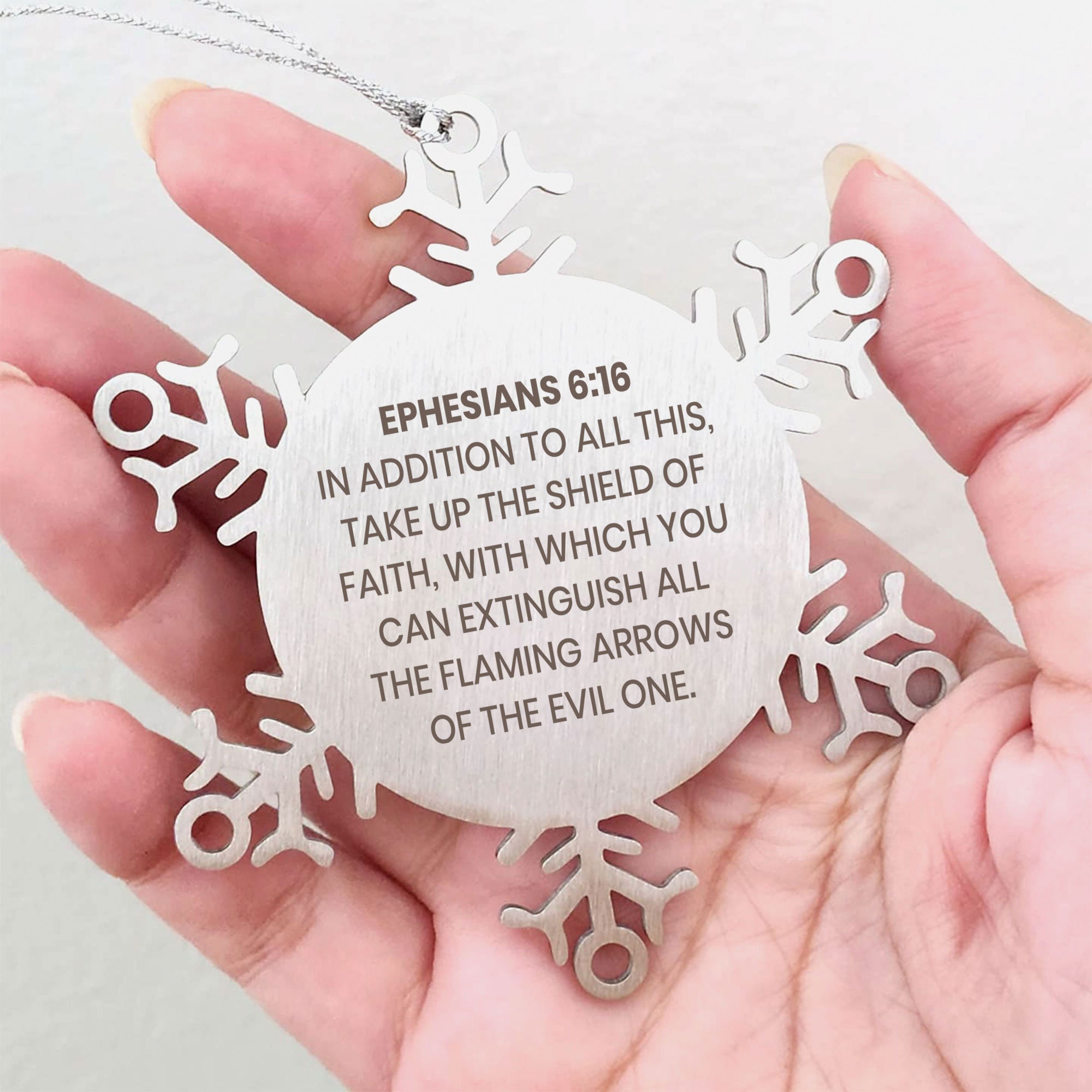 Ephesians 616 Ornament Bible Verse Ornament Christmas Etsy
