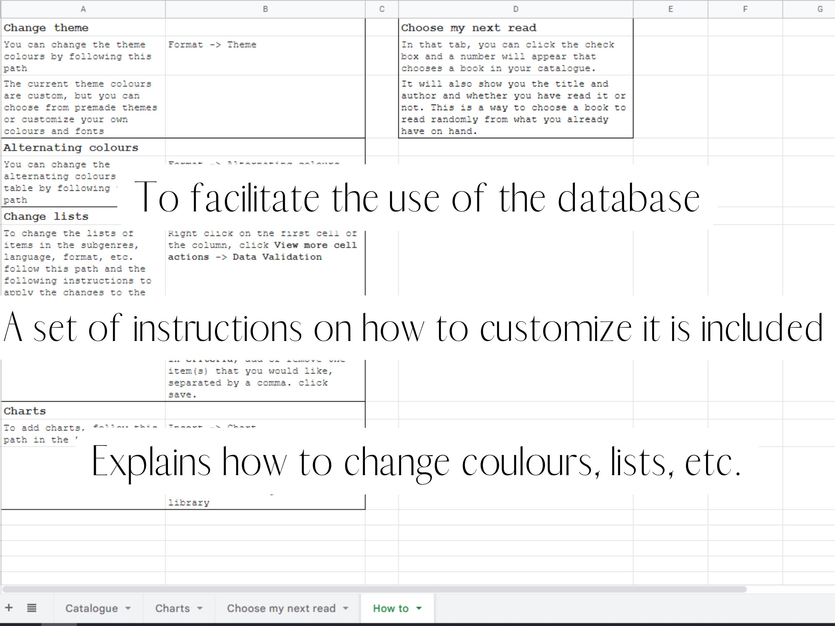 Book Library Google Sheets Template Catalogue Books Database Book ...