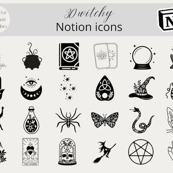 Witchy Notion Template Etsy Witchy Notion Template Etsy