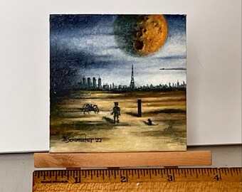 Otherworld/ Original Oil Painting on canvas board
