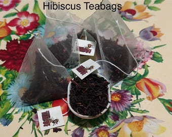 Organic Hibiscus Tea (teabag form or loose leaf your choice)