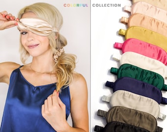 19 momme 6A kwaliteit 100% moerbeizijde oogslaapmasker lichtgewicht oogbedekking