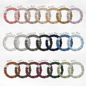 Mulberry Silk Skinny Scrunchie: Gentle Hair Tie, Handmade in USA