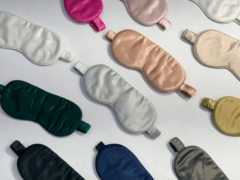 Pure Mulberry Silk Sleeping Masks any color handmade by NOCHKA