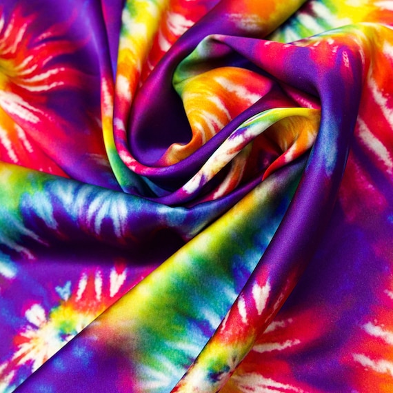tie and dye silk fabric