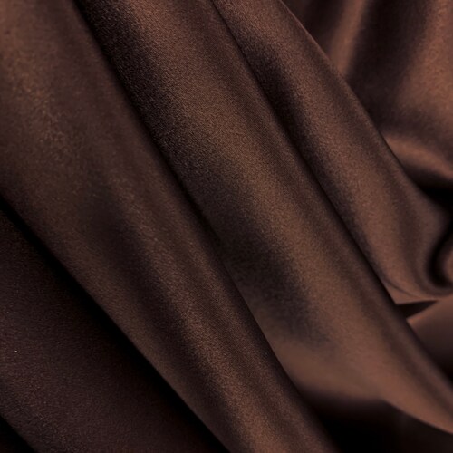 Dark Brown 100 Pure Mulberry Silk Fabric 19 Momme Silk by the Etsy