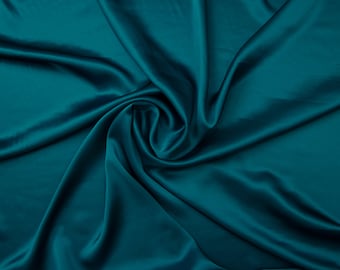 Gobelin Blau 100% reine Maulbeerseide Stoff Schüttgut 19 Momme 6A Grade