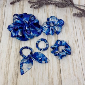 Clouds And Butterflies Pure Silk Scrunchies Mulberry Silk Hair Ties