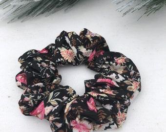 Blumen Scrunchie Handgefertigte Pferdeschwanz Inhaber Haargummis Preppy Scrunchie