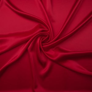 Crimson Red 100% reine Maulbeerseide Stoff Schüttware 19 Momme 6A Grade