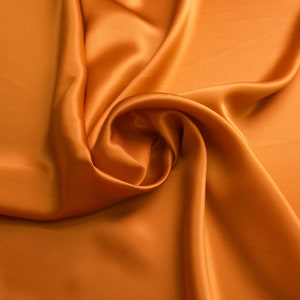 Gebranntes Orange 100% reine Maulbeerseide