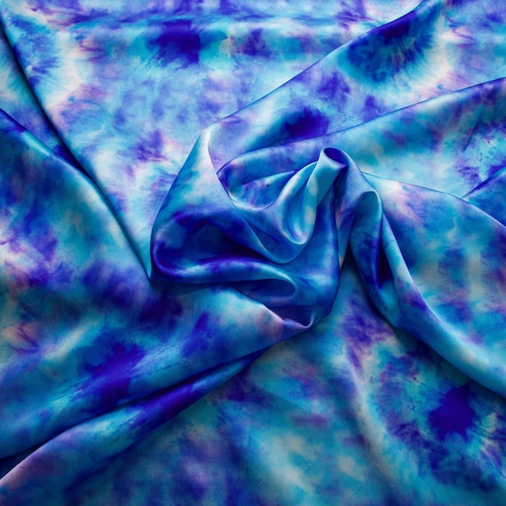 tie and dye silk fabric