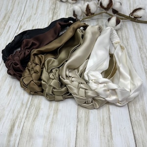 Pure silk sailor knot headbands for women 19 momme 6A Grade
