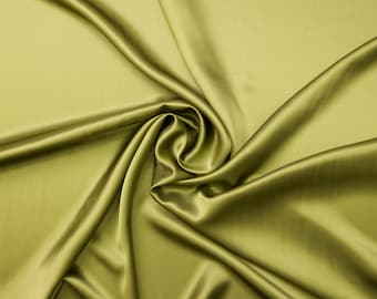 画材 Green gold chiffon 100% Silk Chiffon Gold Color 54