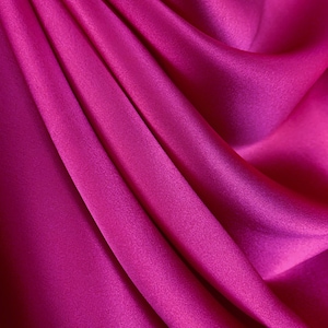 Raspberry 100% Pure Mulberry Silk Fabric 19 momme Silk By The Yard