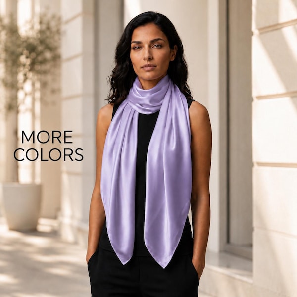 100% Pure Silk Shawl Wrap | 43x43 Large Square Scarf | Beach Cover Up Sarong | Pure Mulberry Silk Evening Wrap | Luxury Resort Wear