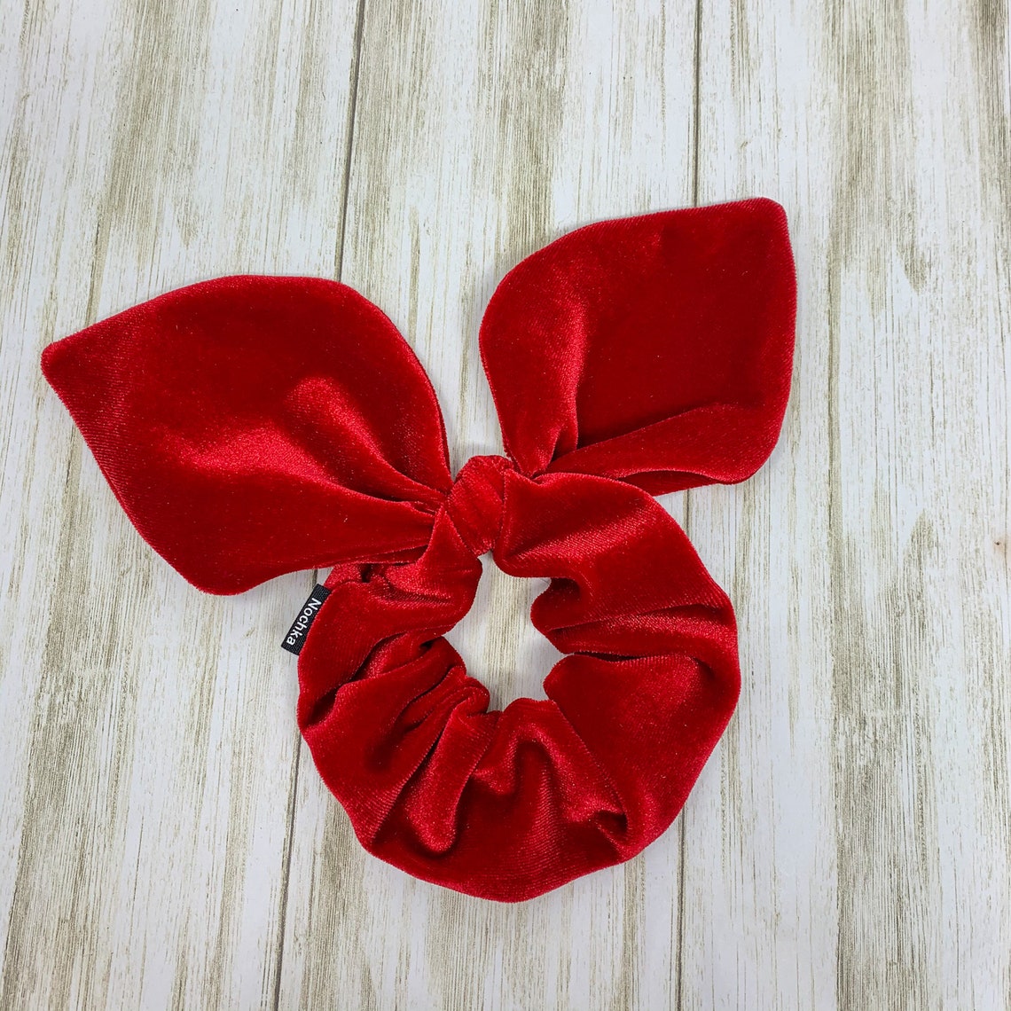 Red Bunny Ears Scrunchies Etsy