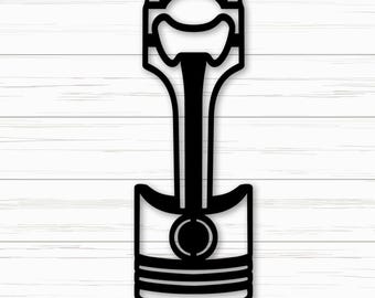 Kolben FlaschenöffnerSvg Png Dxf, Kapselheber Laser Cut-Dateien fürPlasma, CNC, Glowforge, digitaler Download.