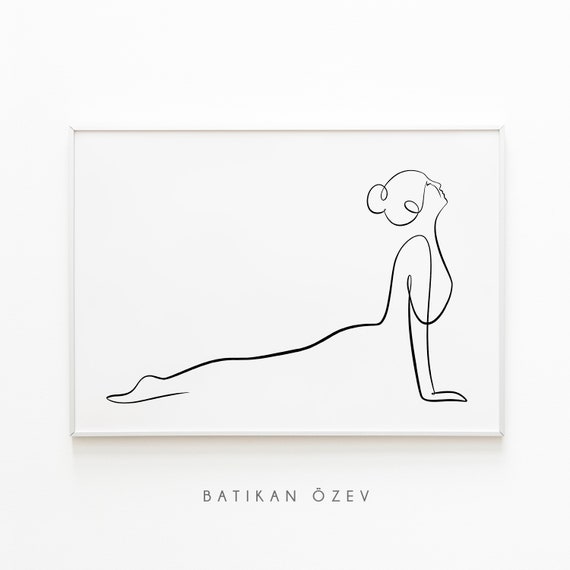 Studying yoga poses – Yoga Drawings