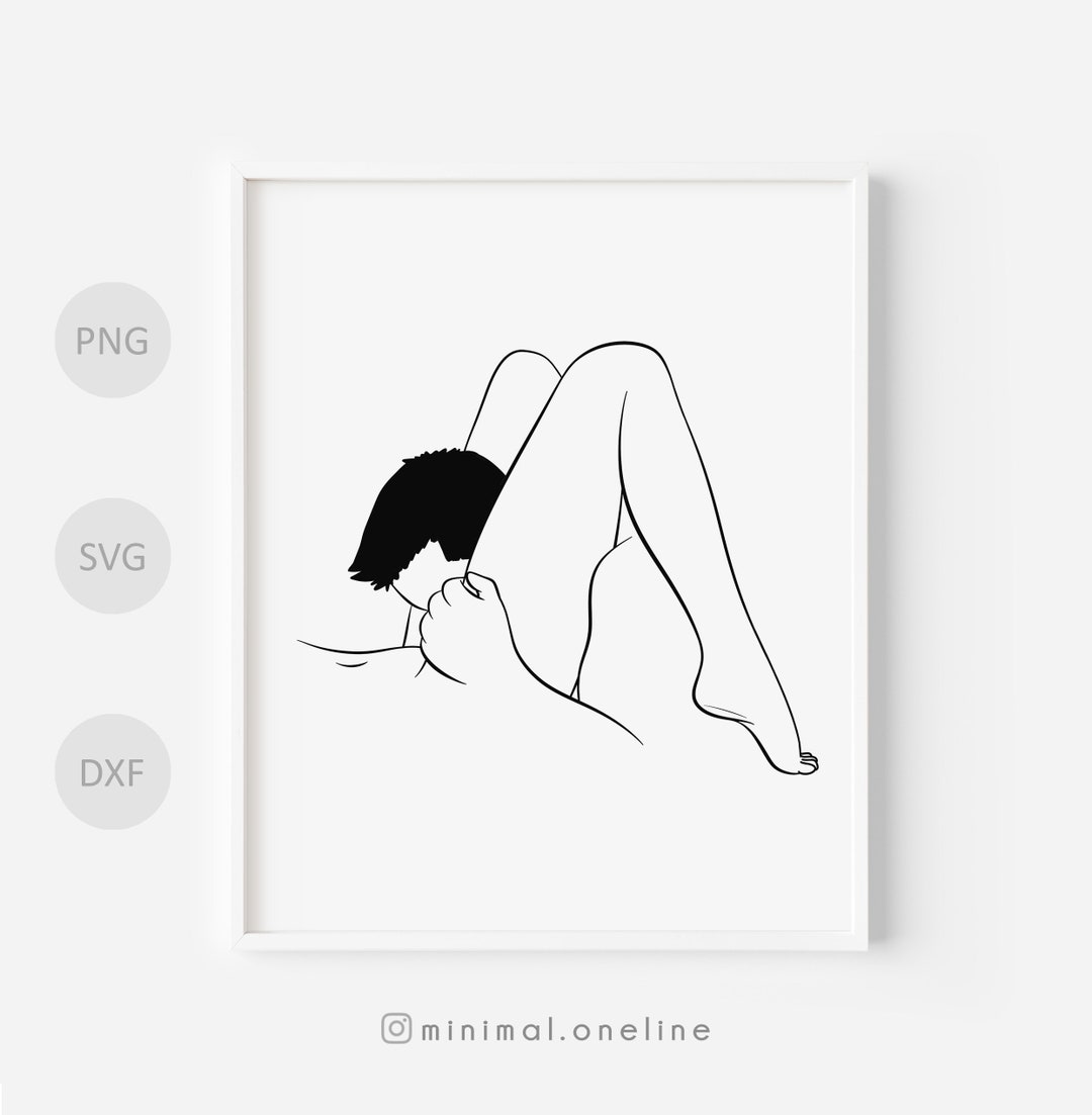 Erotische Sex Pose Line Art Svg Orale Sex Scene Svg Sexy