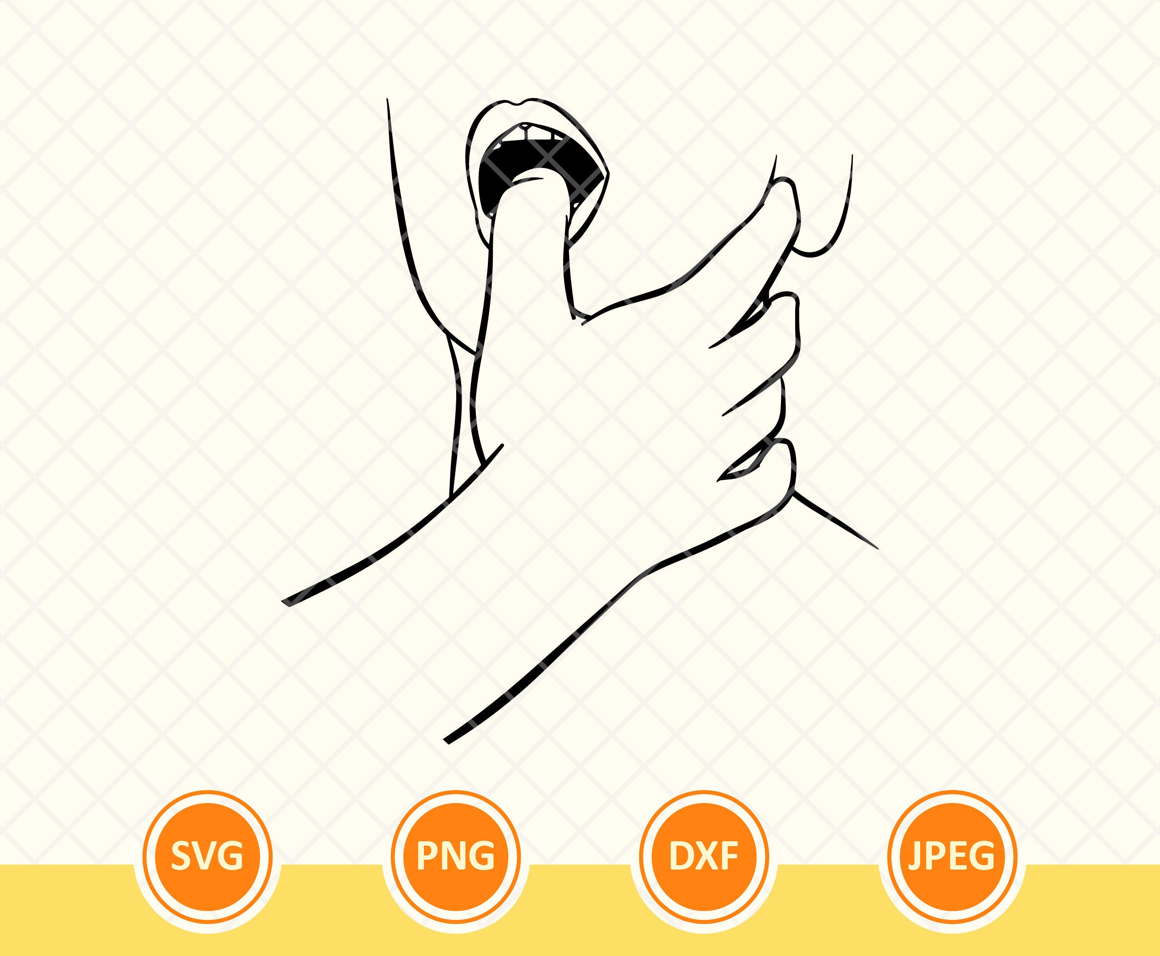 Sex with fingers svg foto